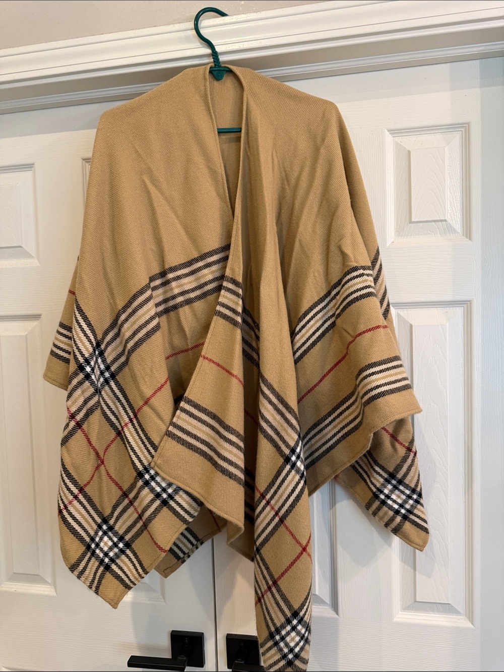 Tartan plaid wrap.